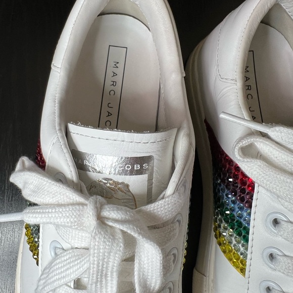 Marc Jacobs Empire Strass Lace Up Sneakers - Picture 13 of 14